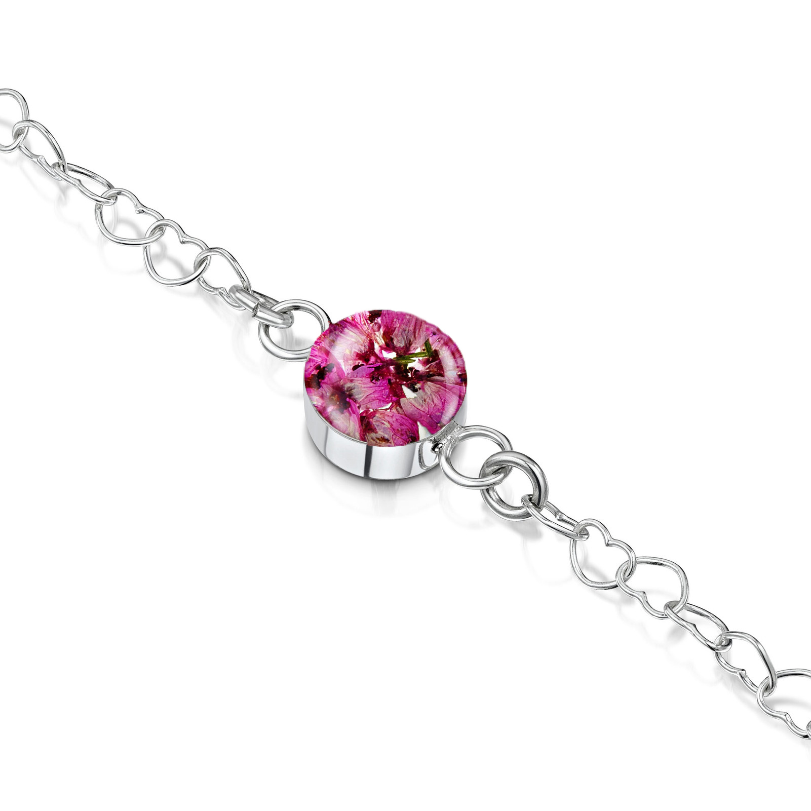 Shrieking Violet Heather Round Bracelet