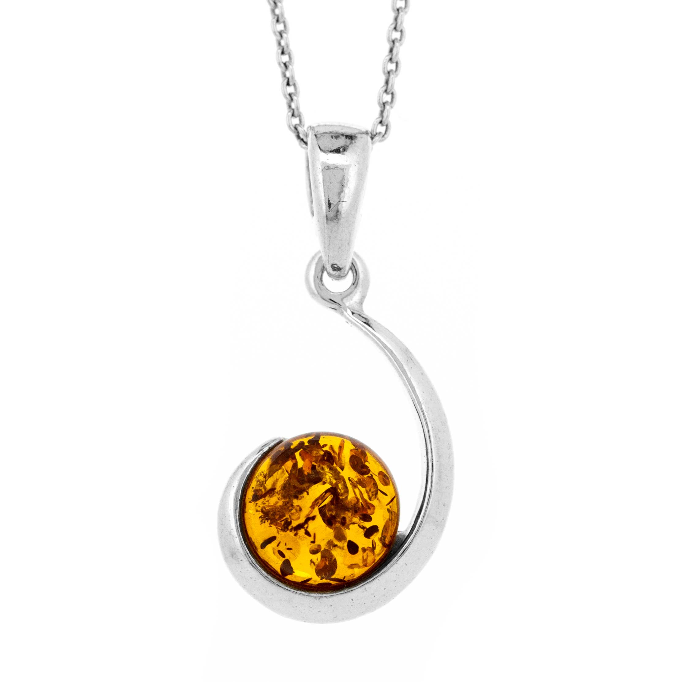 Classic Amber Curve Pendant