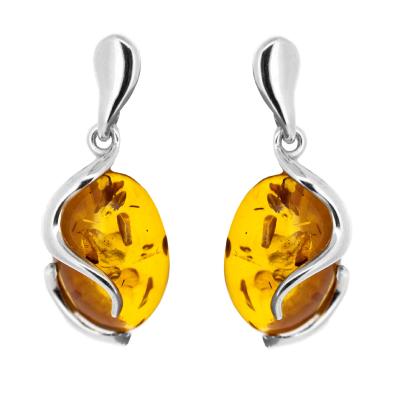 Classic Amber Swirls Earrings