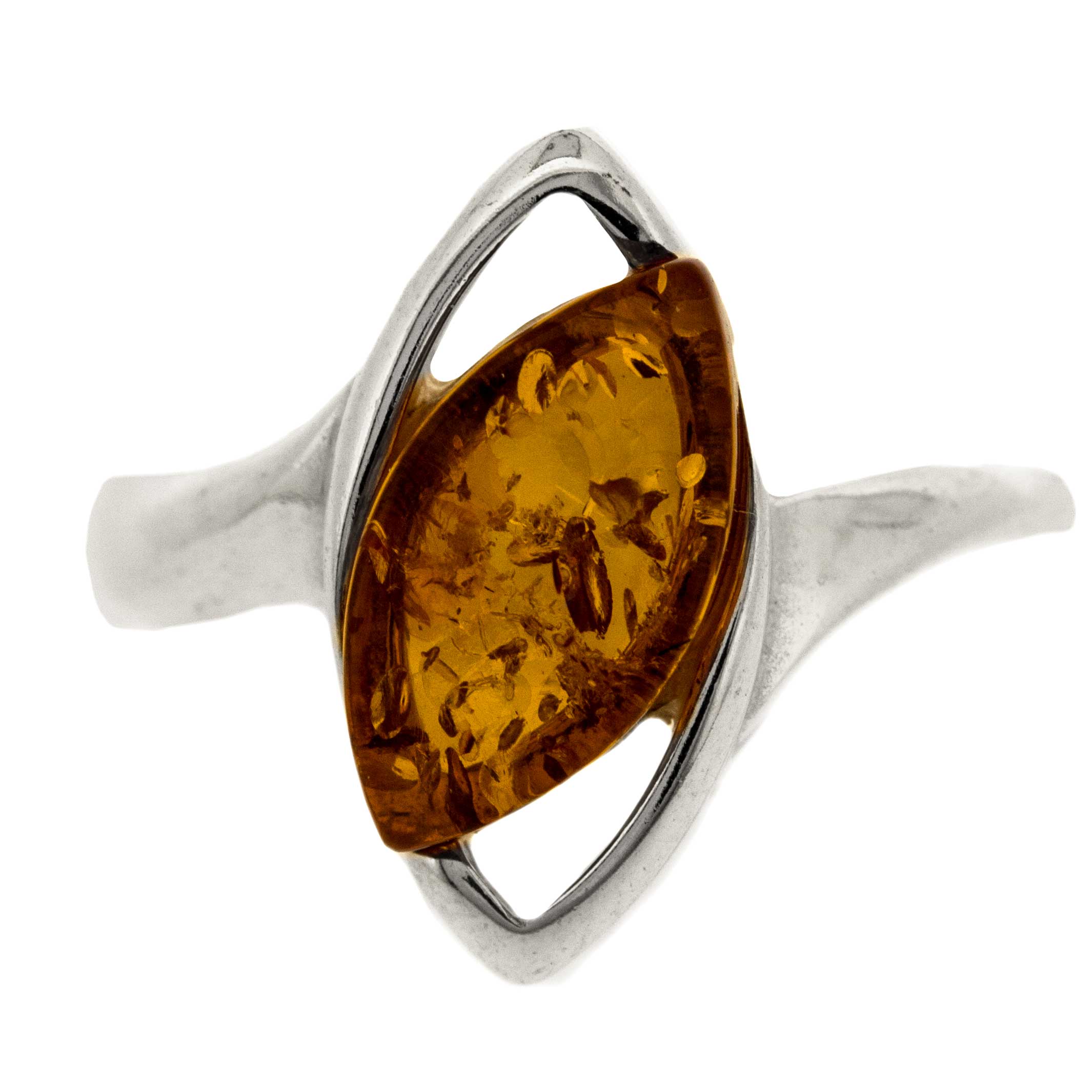 Classic Amber Cats Eye Ring