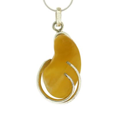 Bespoke Lemon Amber Pendant