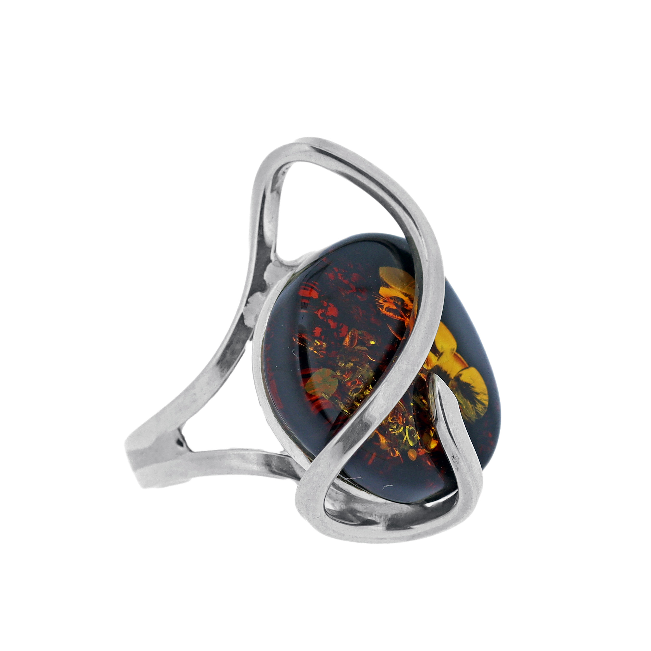 Bespoke Green Amber Ring