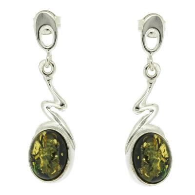 Amber Lightning Drop Earrings