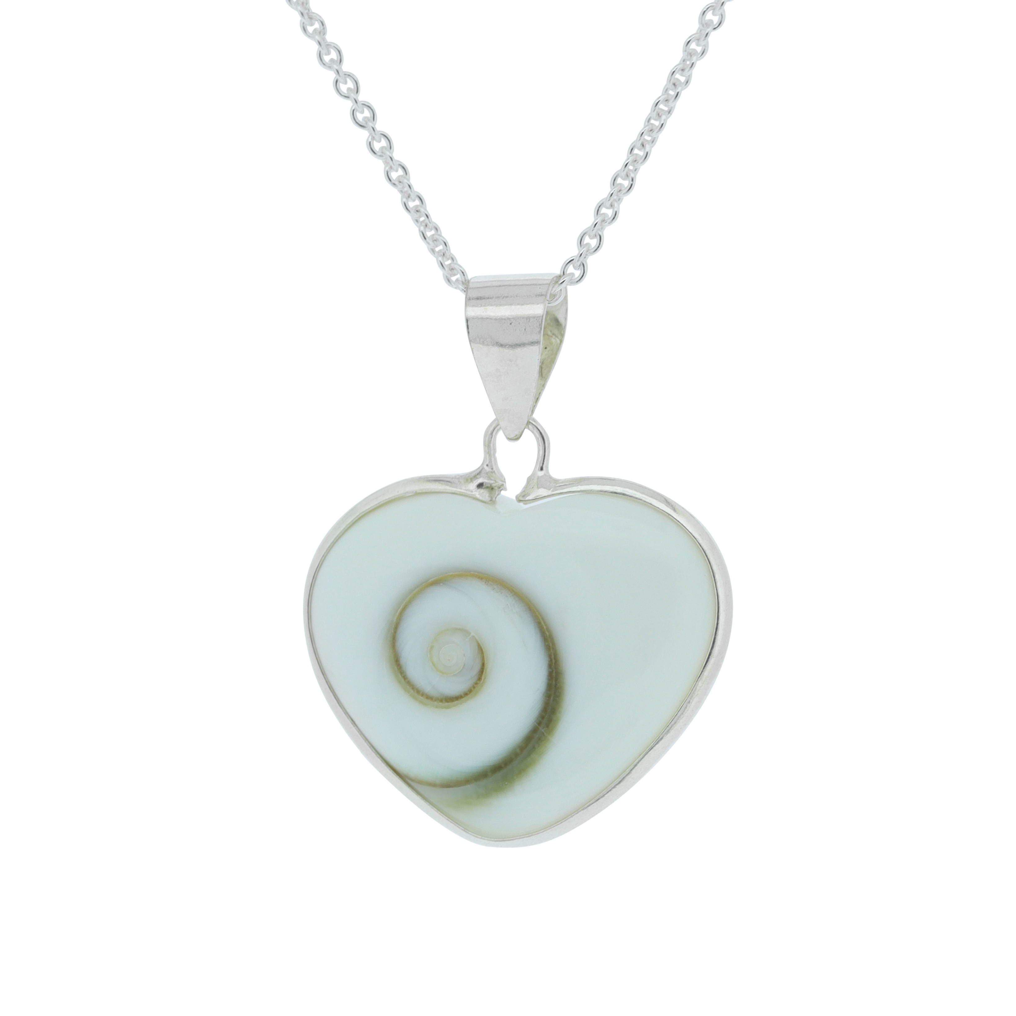 Bemine Shivas Eye Shell Heart Pendant