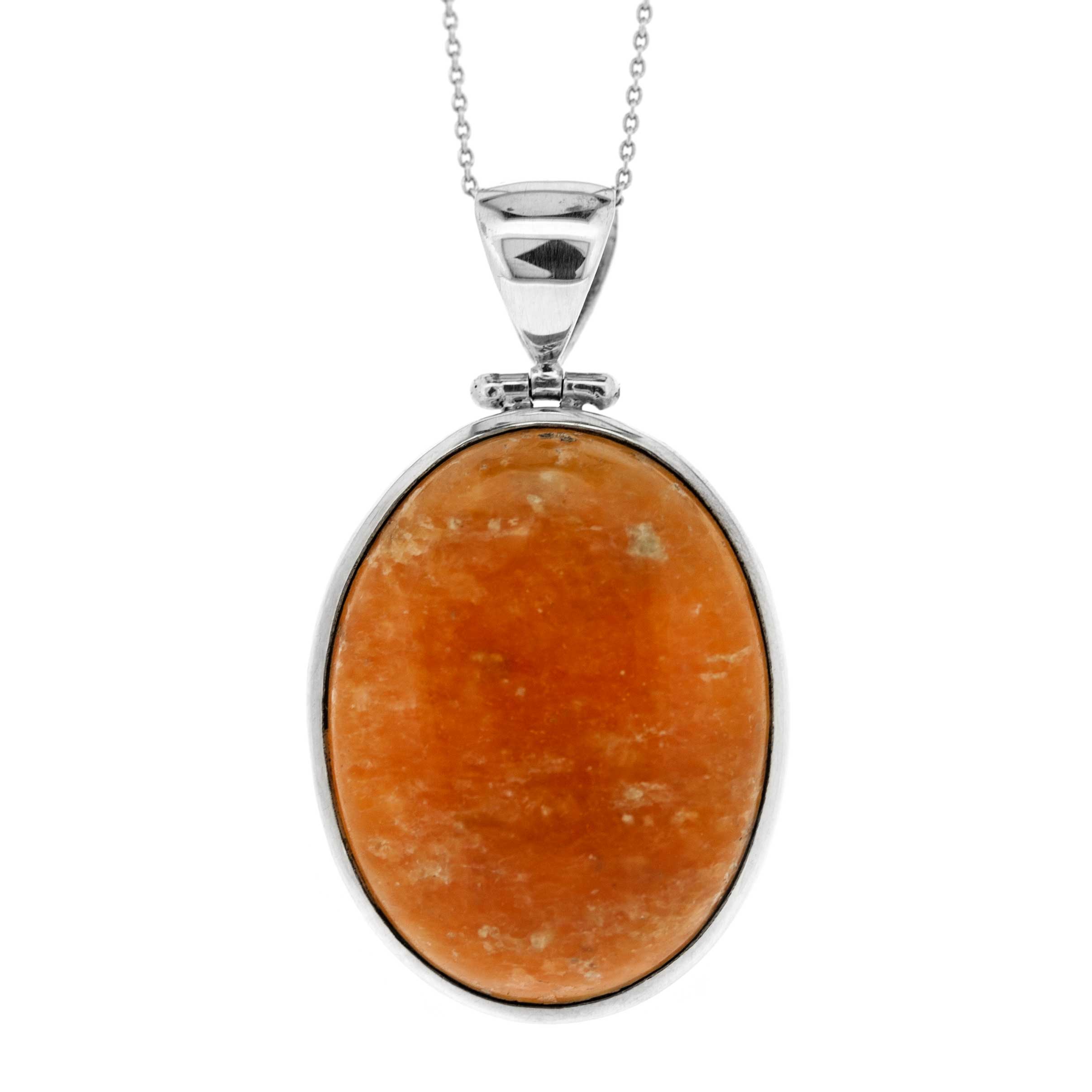 Bespoke Orange Calcite Pendant