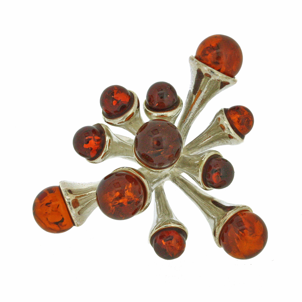 Amber Romance Explosion Ring 