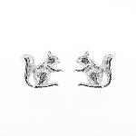 Kitten Stud Earrings