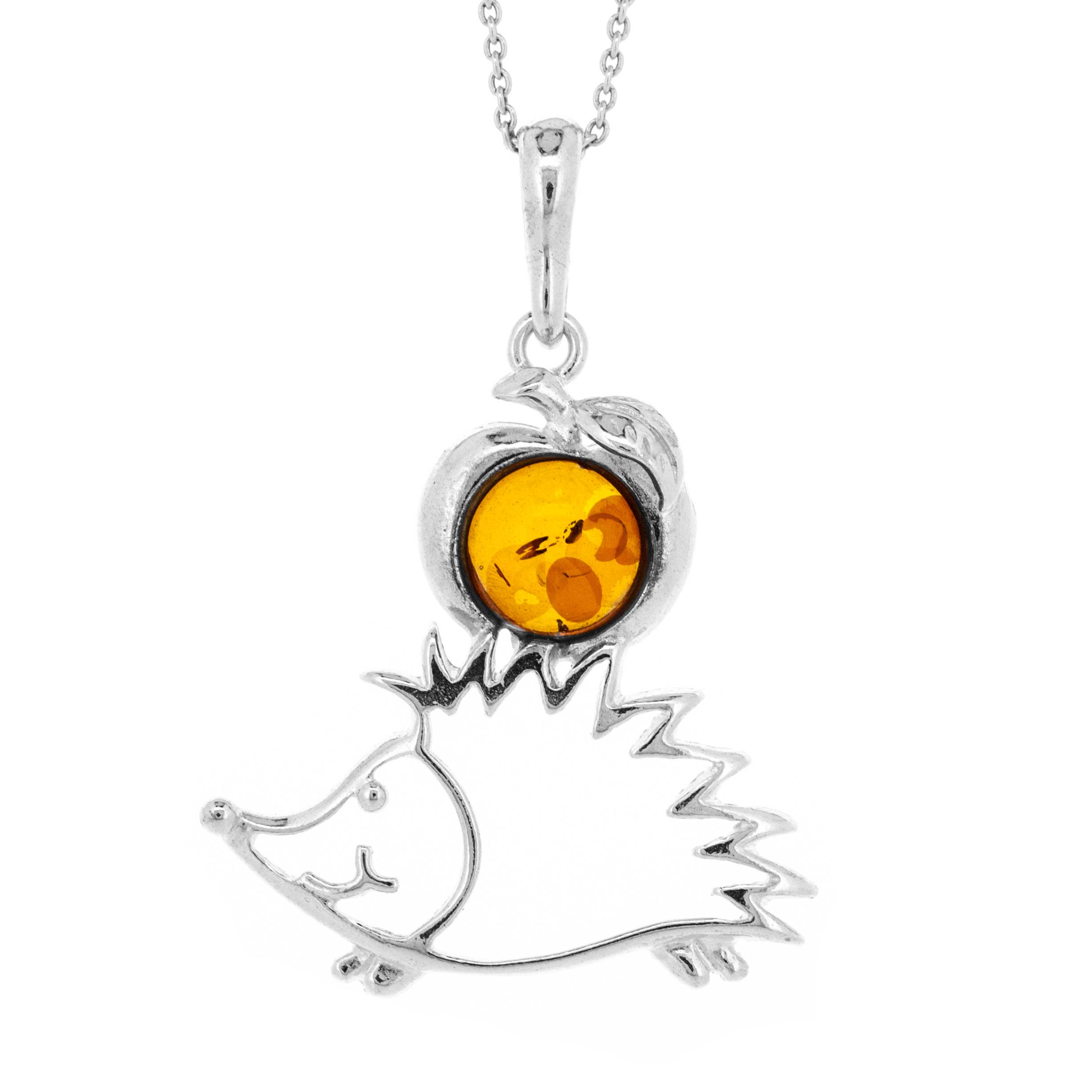 Classic Amber Hedgehog Pendant