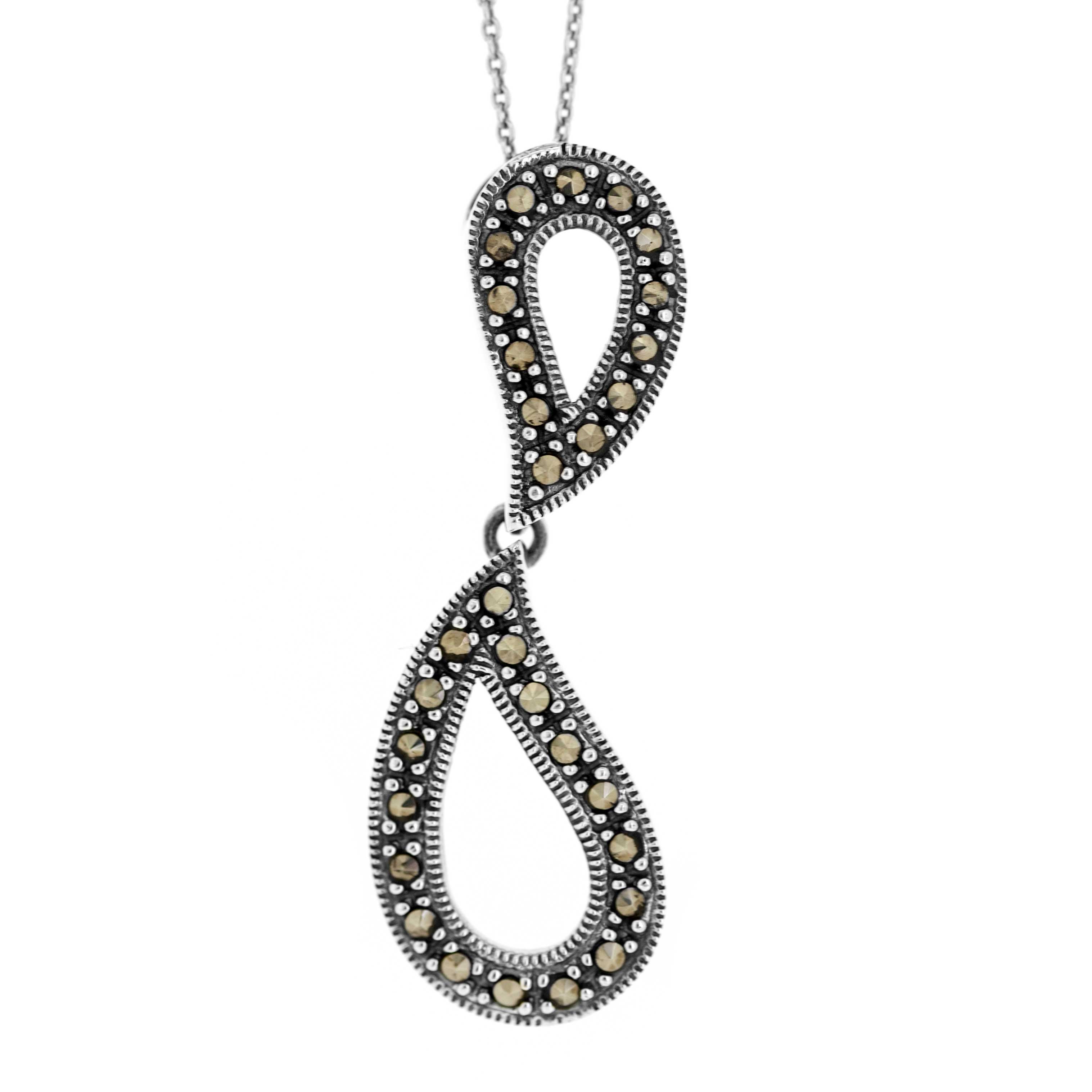 Nova Marcasite Tears Pendant