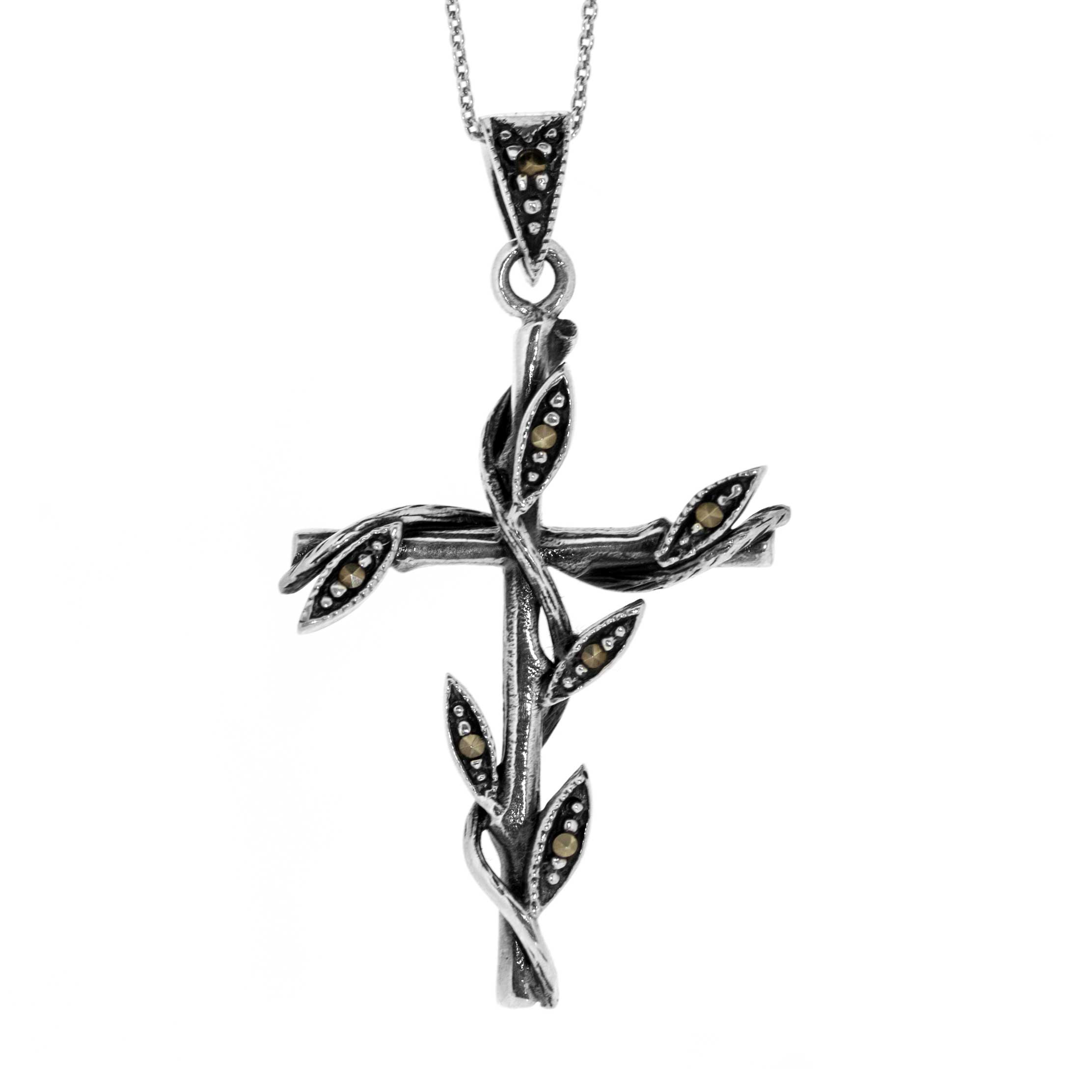 Nova Marcasite Cross Pendant