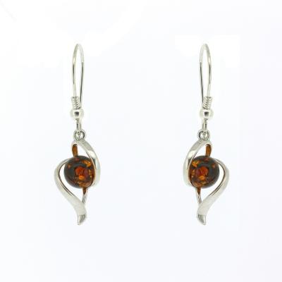 Classic Amber Twisty Twists Earrings