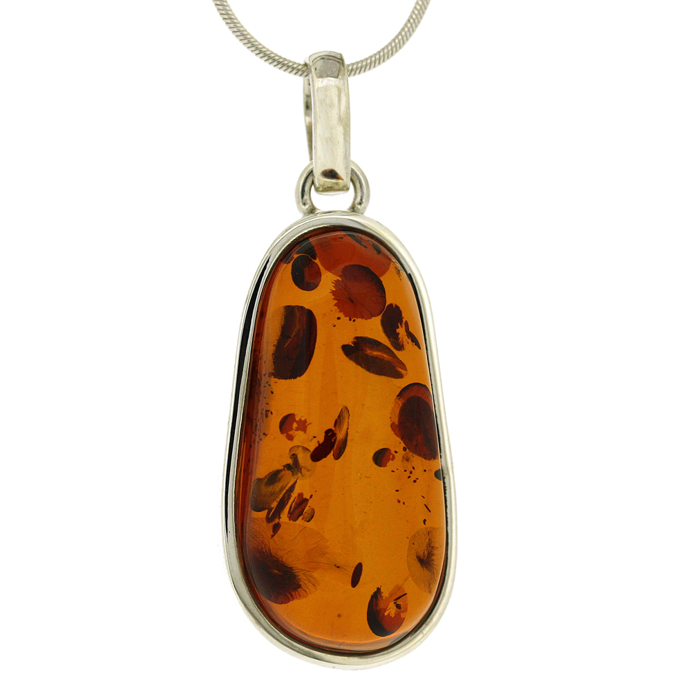 Bespoke Cognac Amber Pendant 