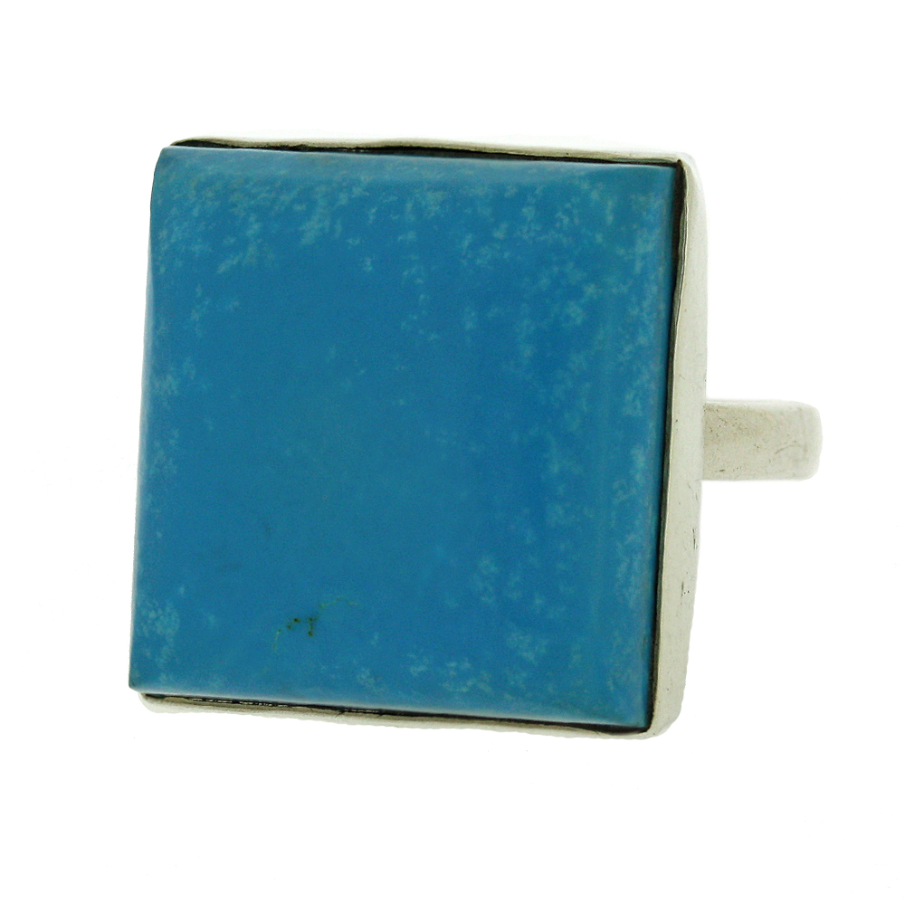 Medium Square Stone Ring