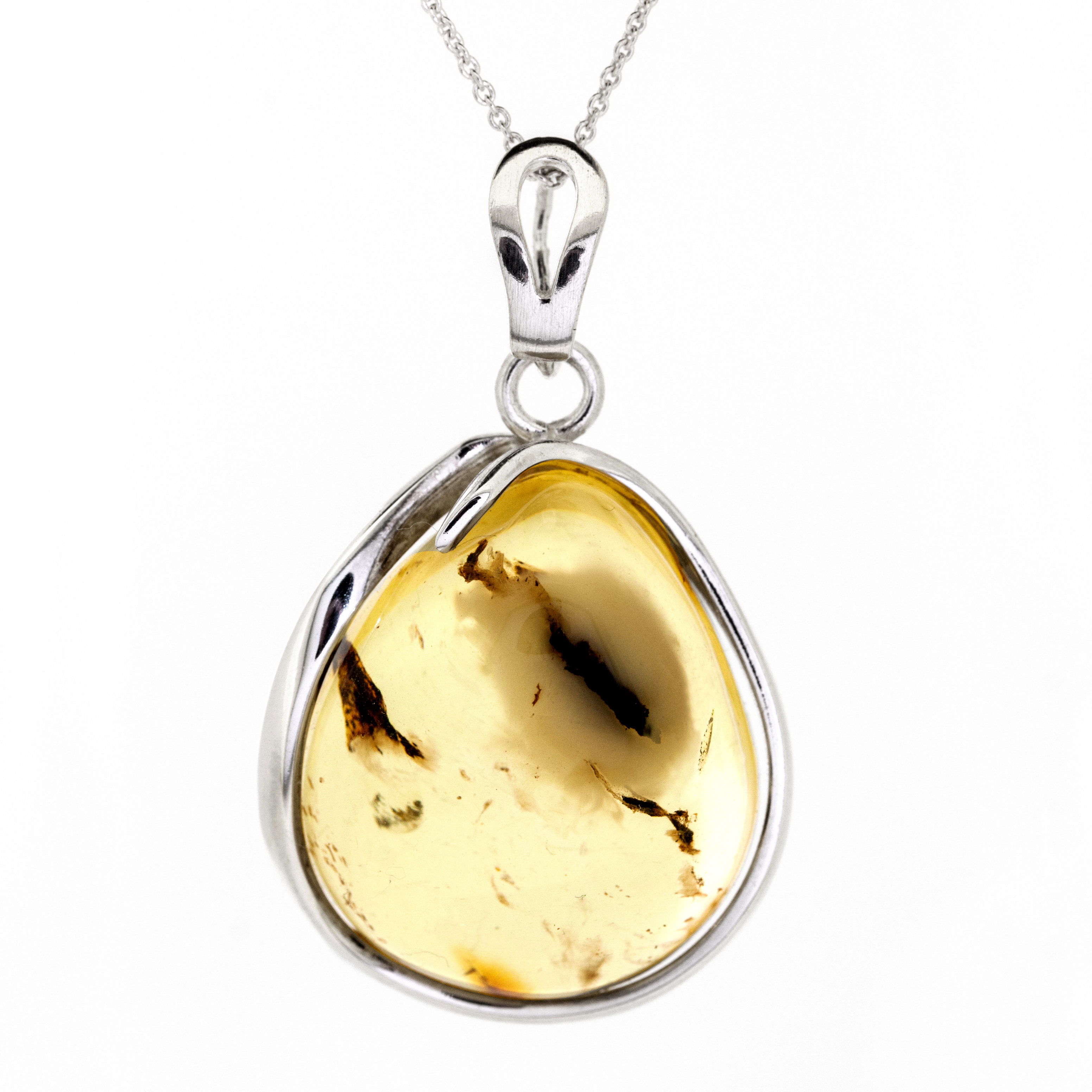 Bespoke Lemon Amber Pendant 