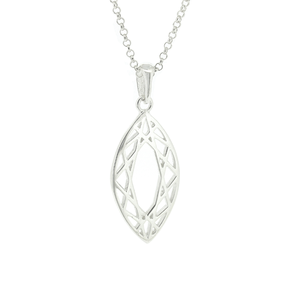 Geo Diamonds Marquise Cut Pendant