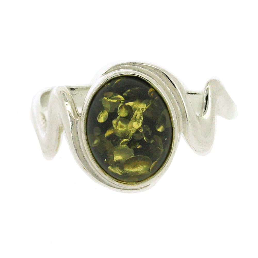 Amber Lightning Ring