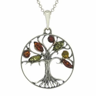 Classic Amber Tree Pendant