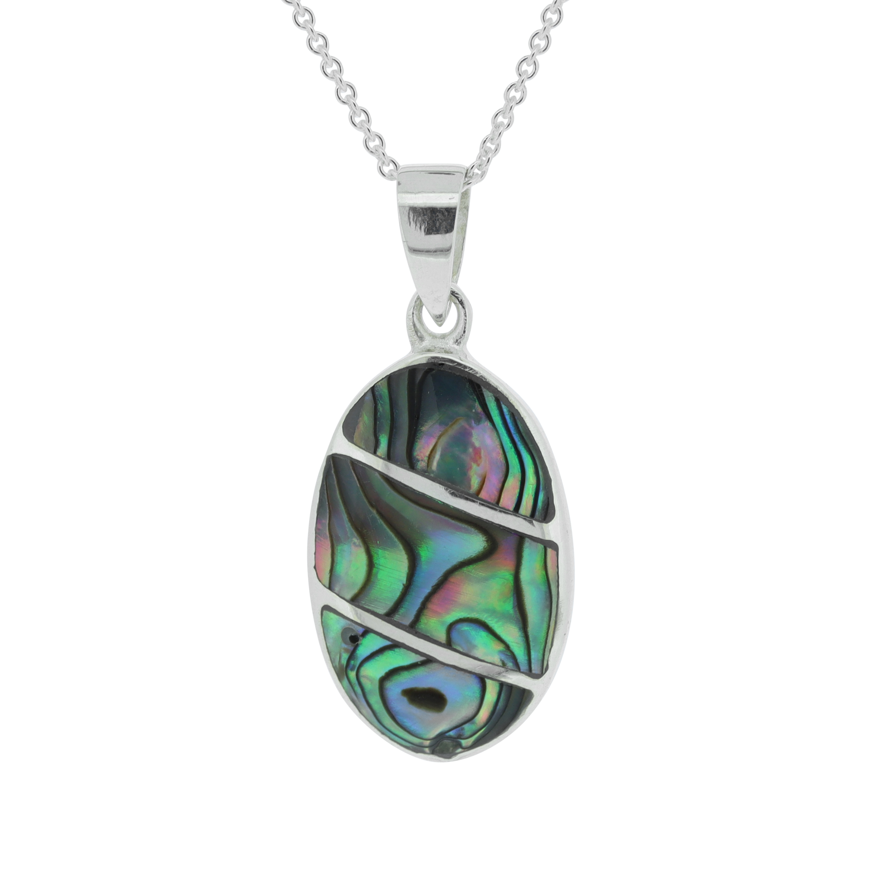 Bemine Oval Abalone Shell Pendant