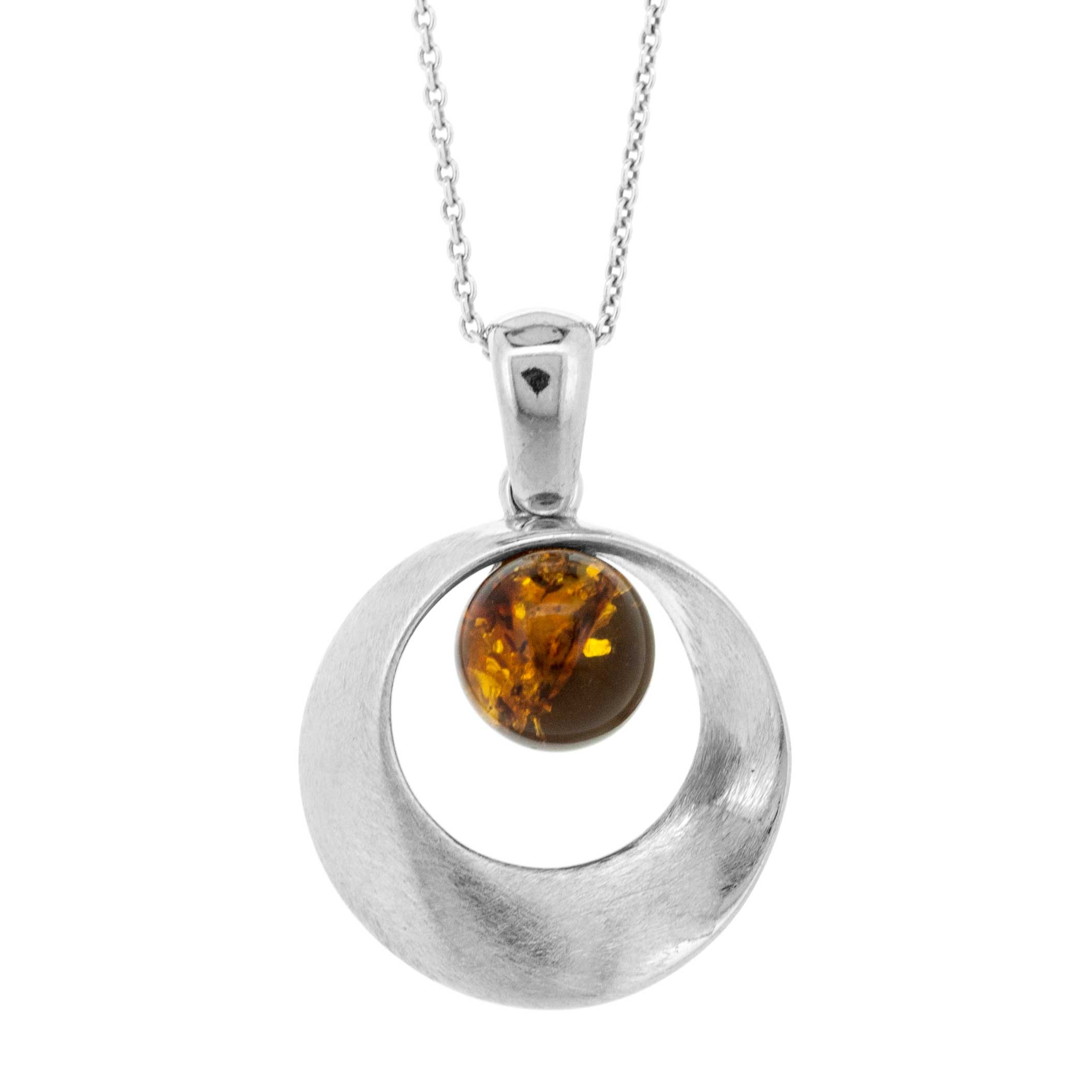 Classic Amber Twist Matt Pendant