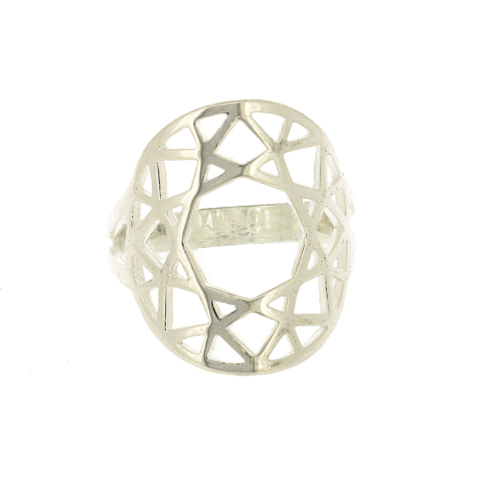 Geo Diamonds Round Cut Ring