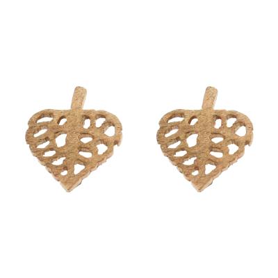 Kitten Love leaf Stud Earrings