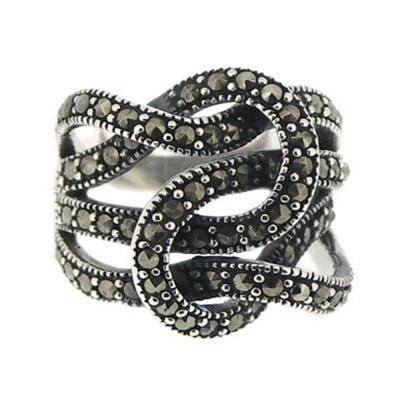 Nova Marcasite Knot Ring