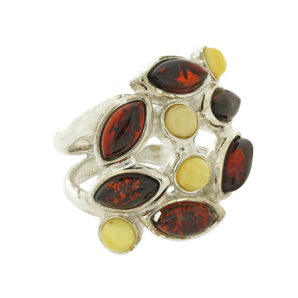 Bespoke Mixed Amber Ring