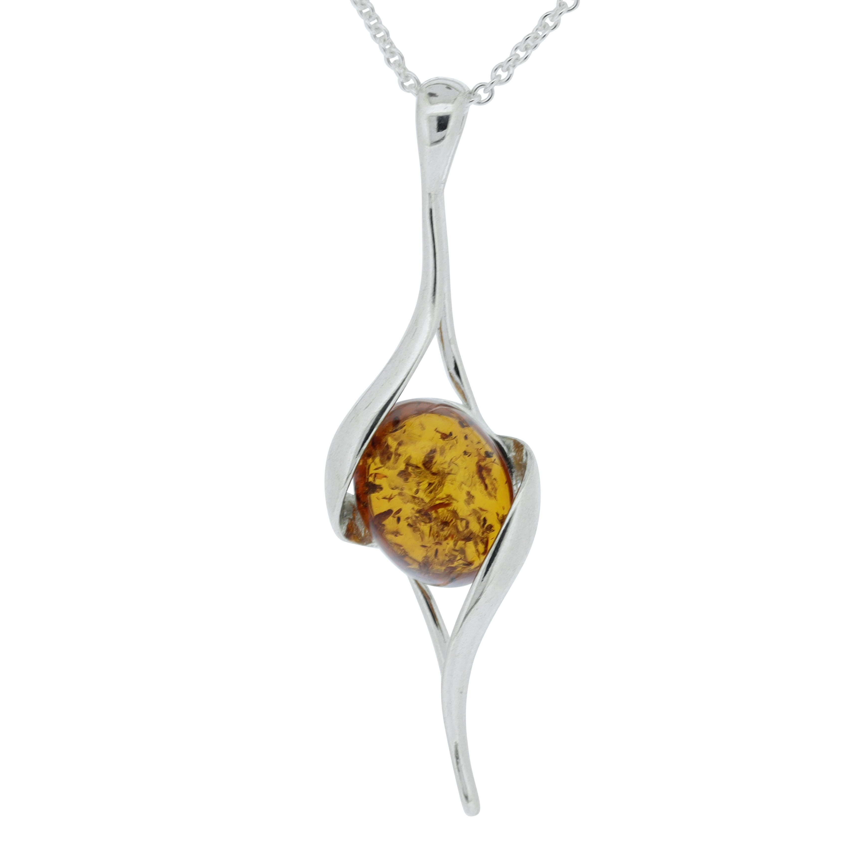 Classic Amber Twist Pendant