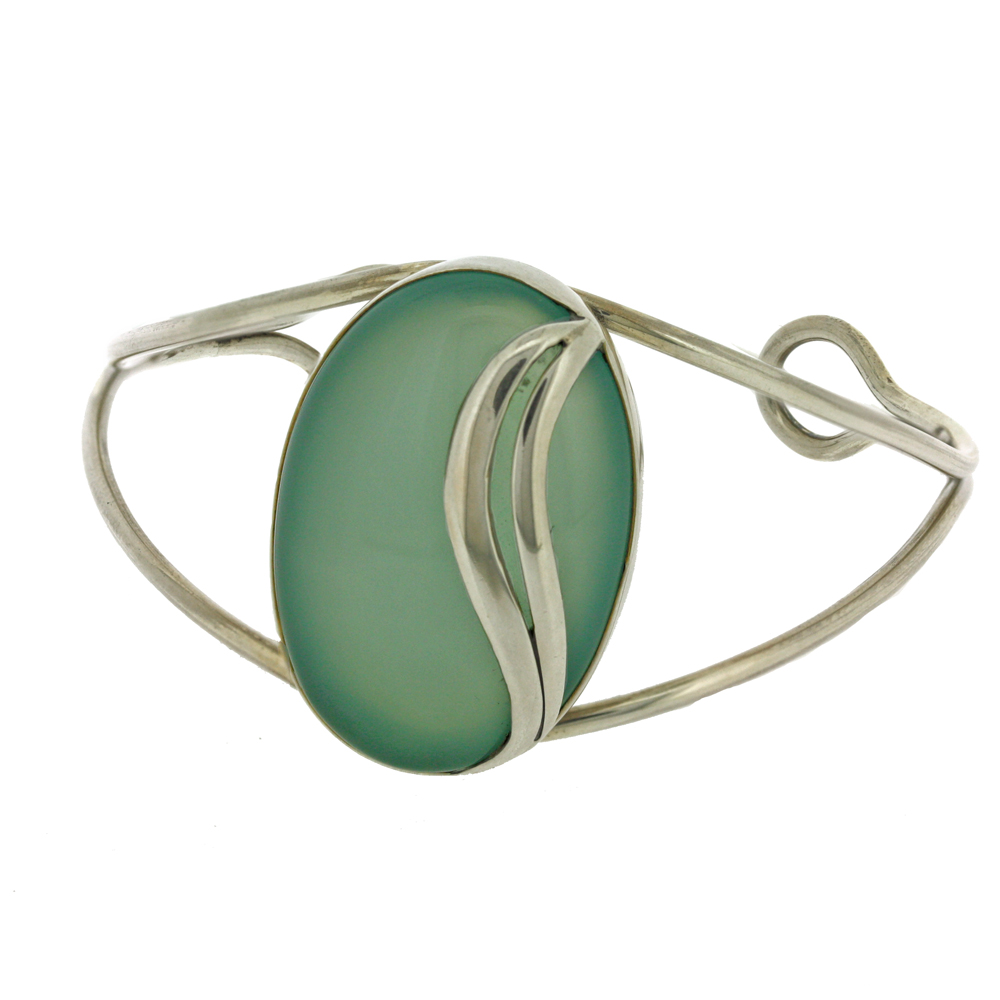 Bespoke Chalcedony Bangle