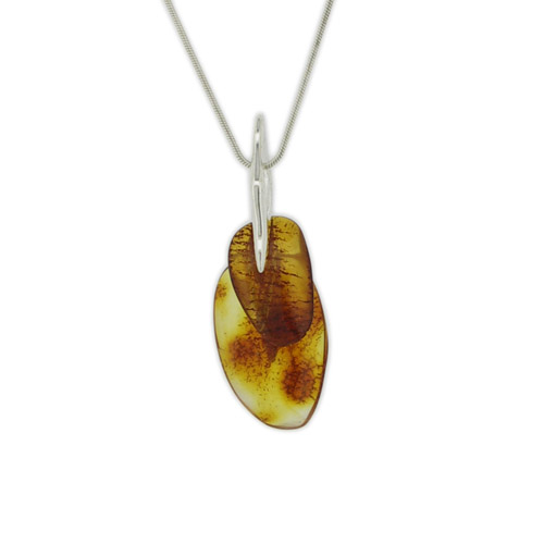 Amber Art Two Tier Cognac Pendant