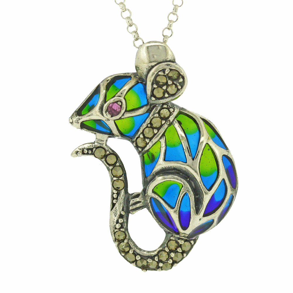 Enamels Fieldmouse Pendant