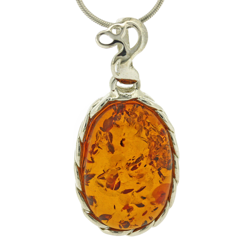 Bespoke Cognac Amber Pendant