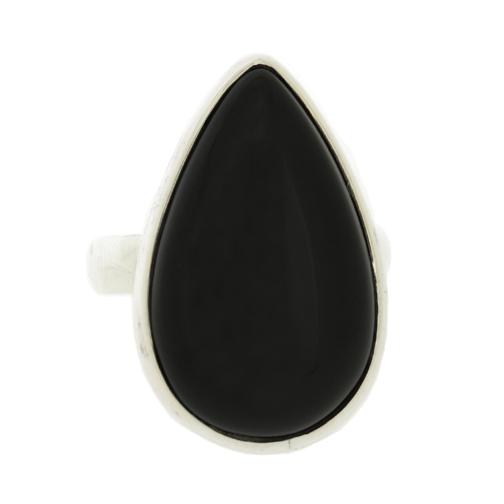 Bespoke Onyx Tear Ring