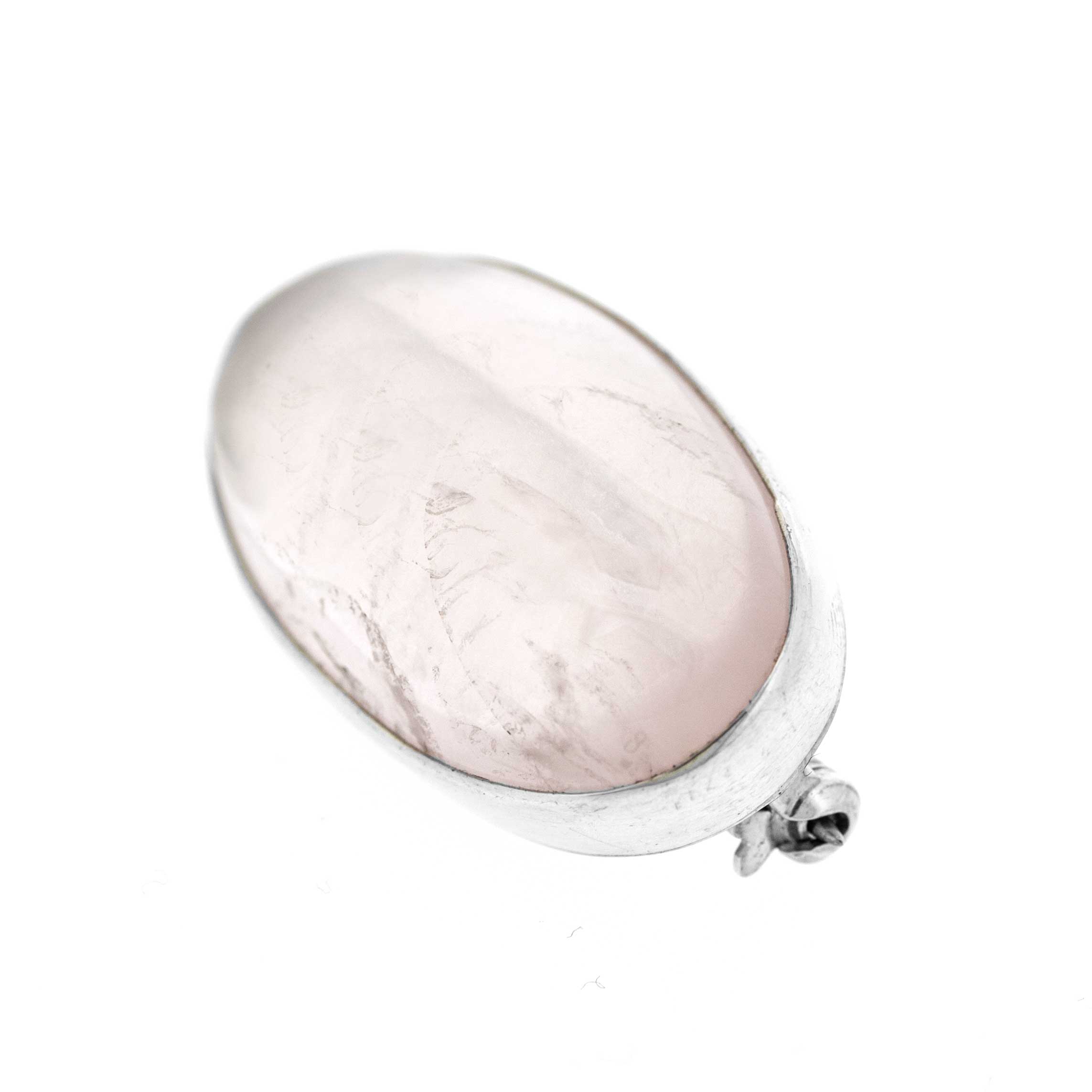 Bespoke Rose Quartz Brooch