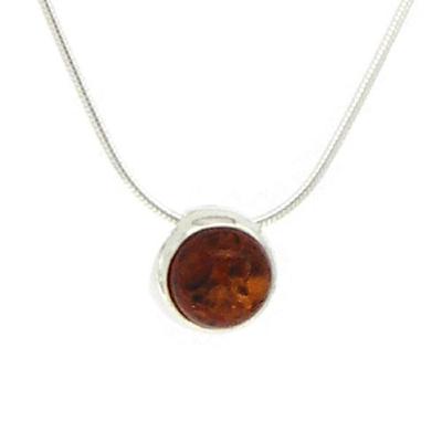 Amber Romance Single Drop Pendant