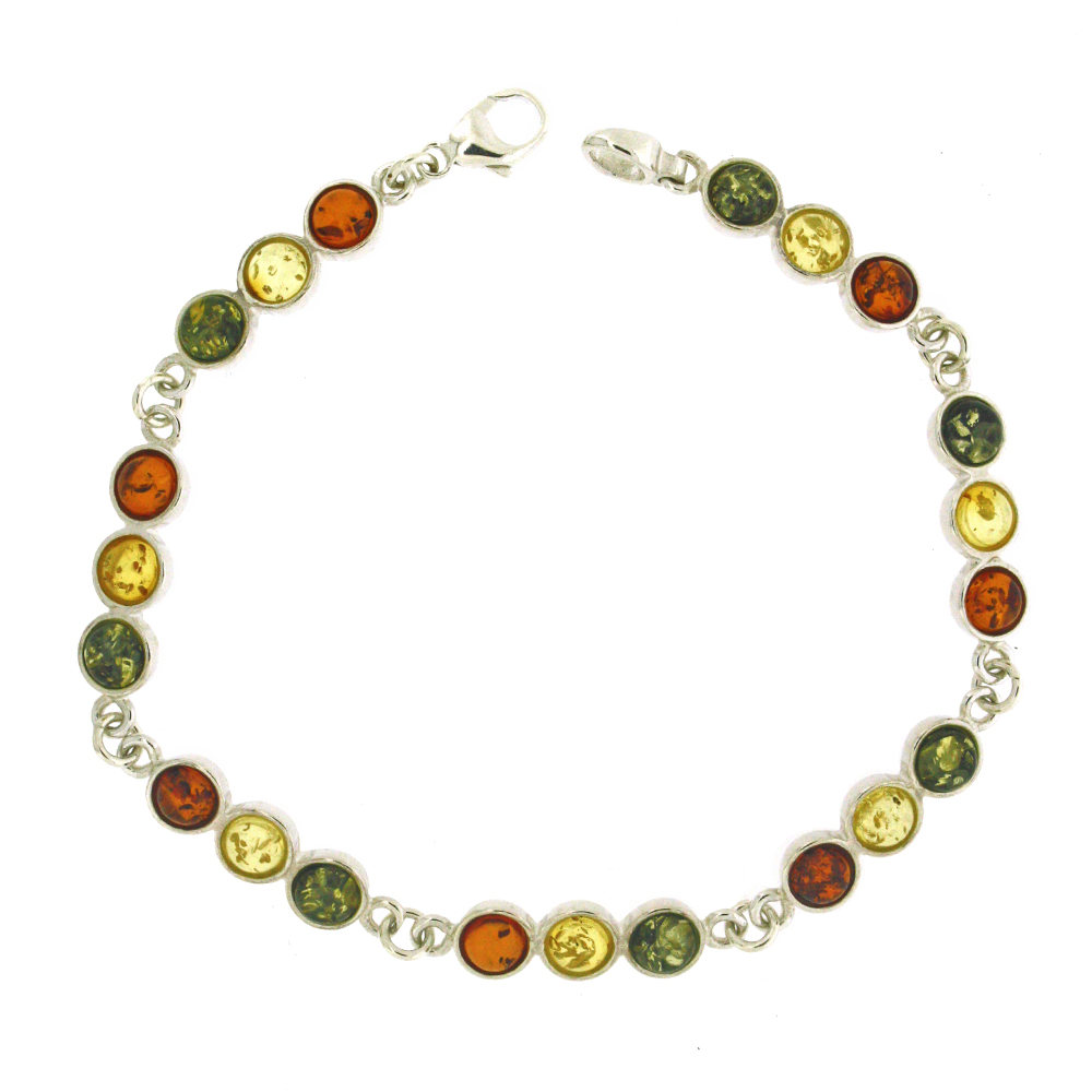 Classic Amber Trilogy Circles Mixed Bracelet