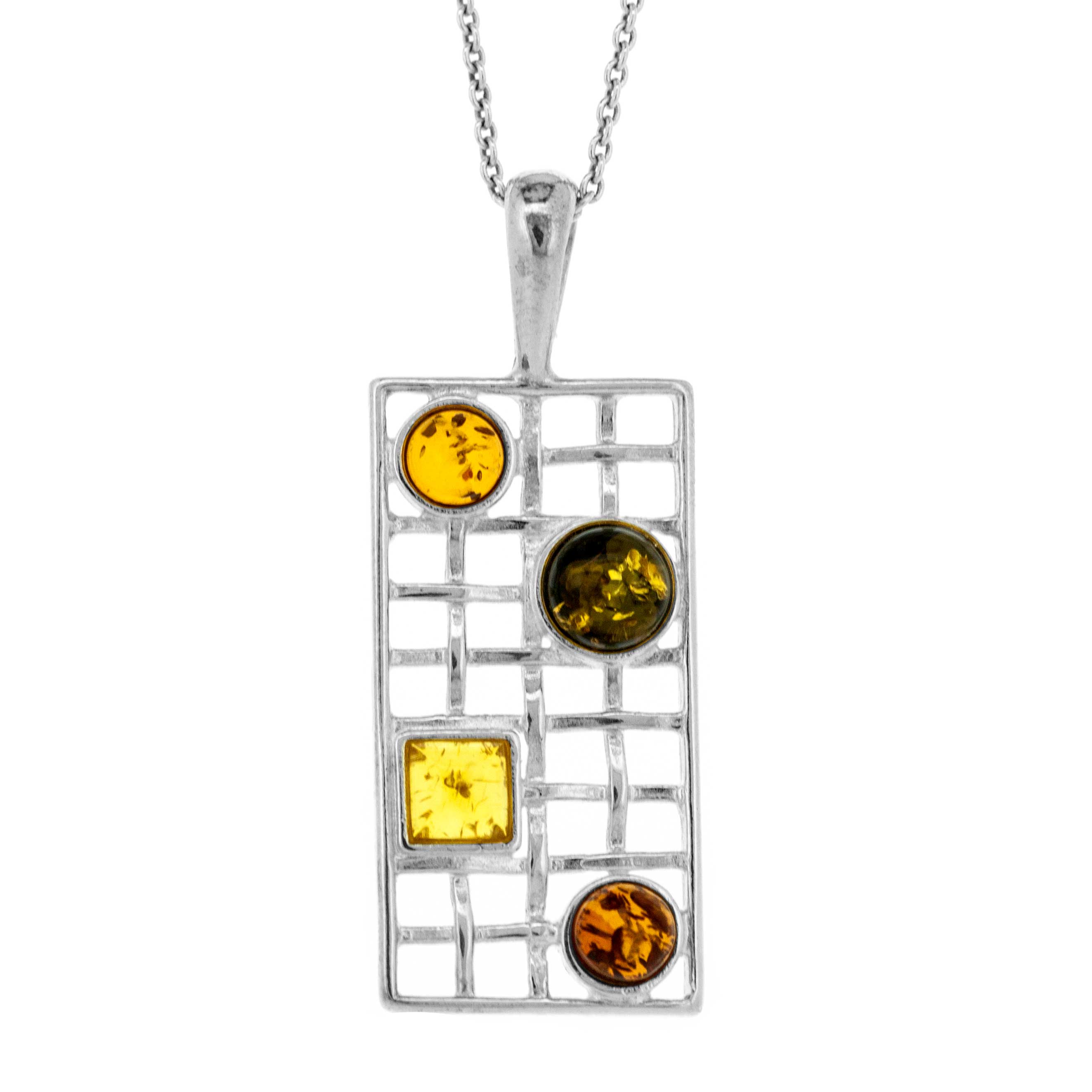 Classic Amber Art Deco Pendant