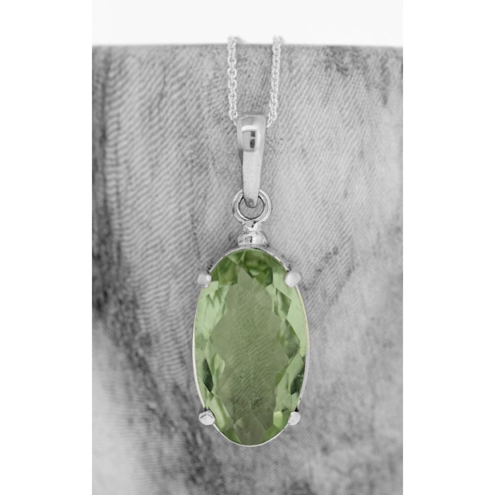 Bespoke Green Amethyst Pendant