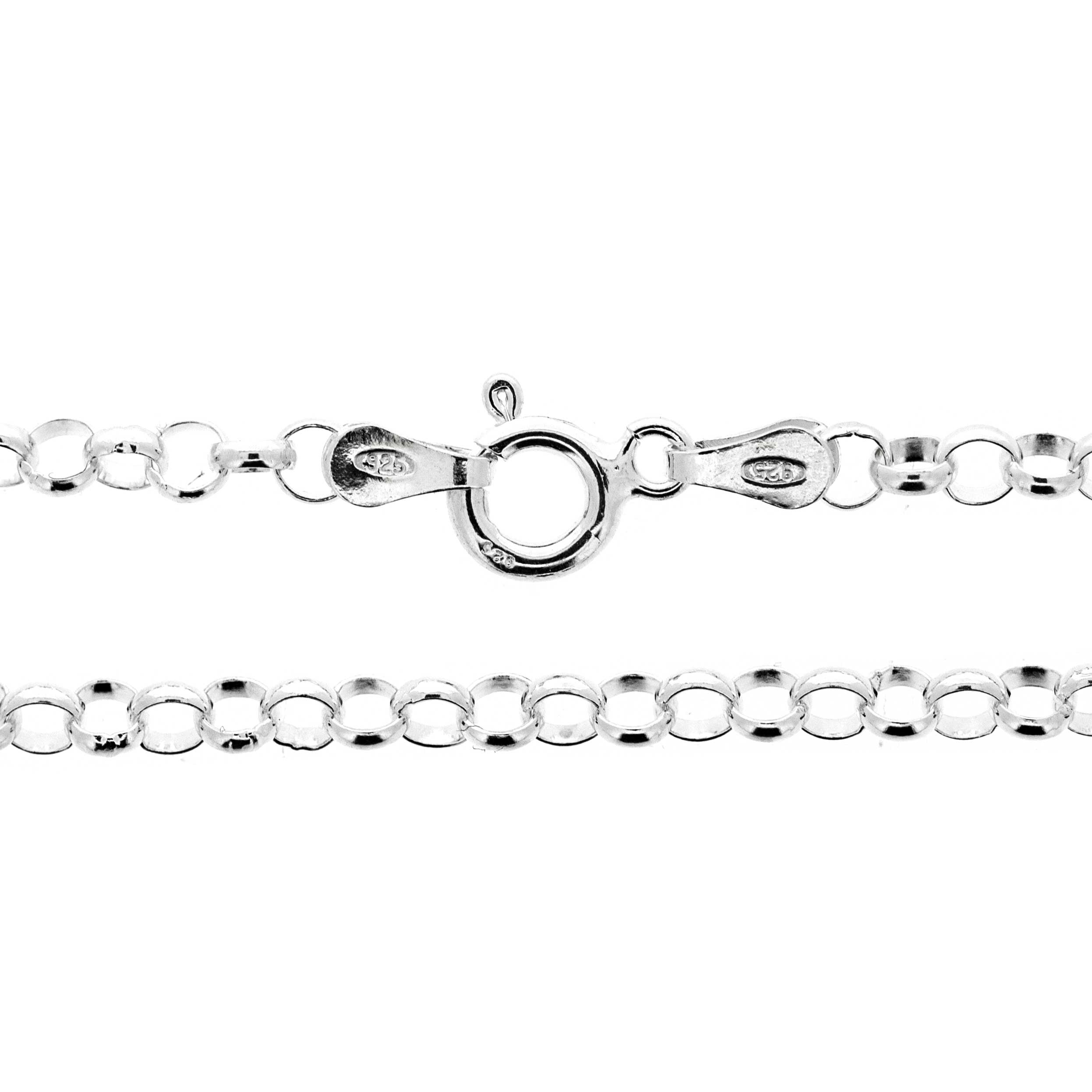 Simply Silver 8 inch Belcher Link Bracelet