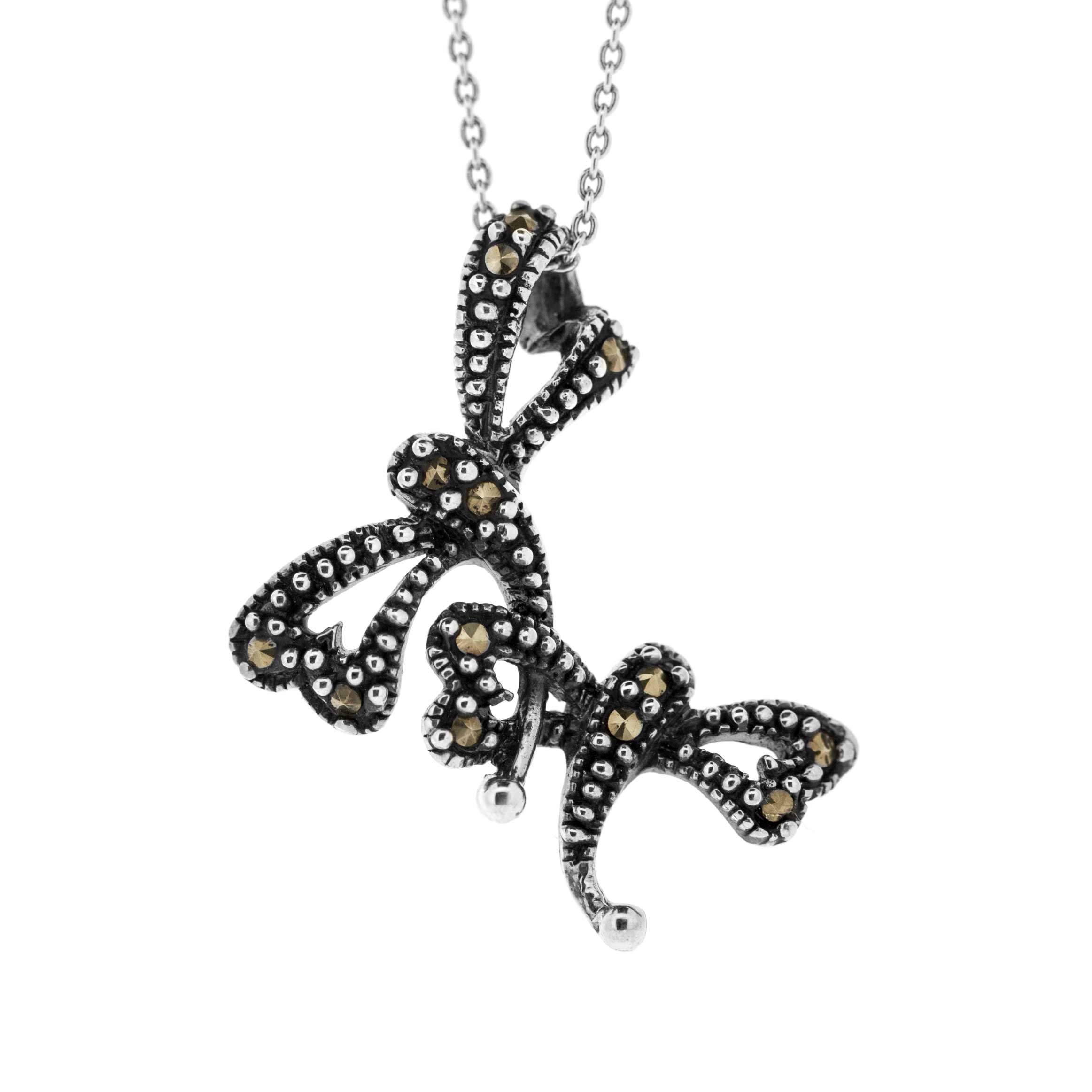 Nova Marcasite Dragonfly Pendant