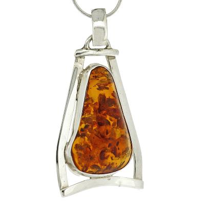 Bespoke Cognac Amber Pendant 