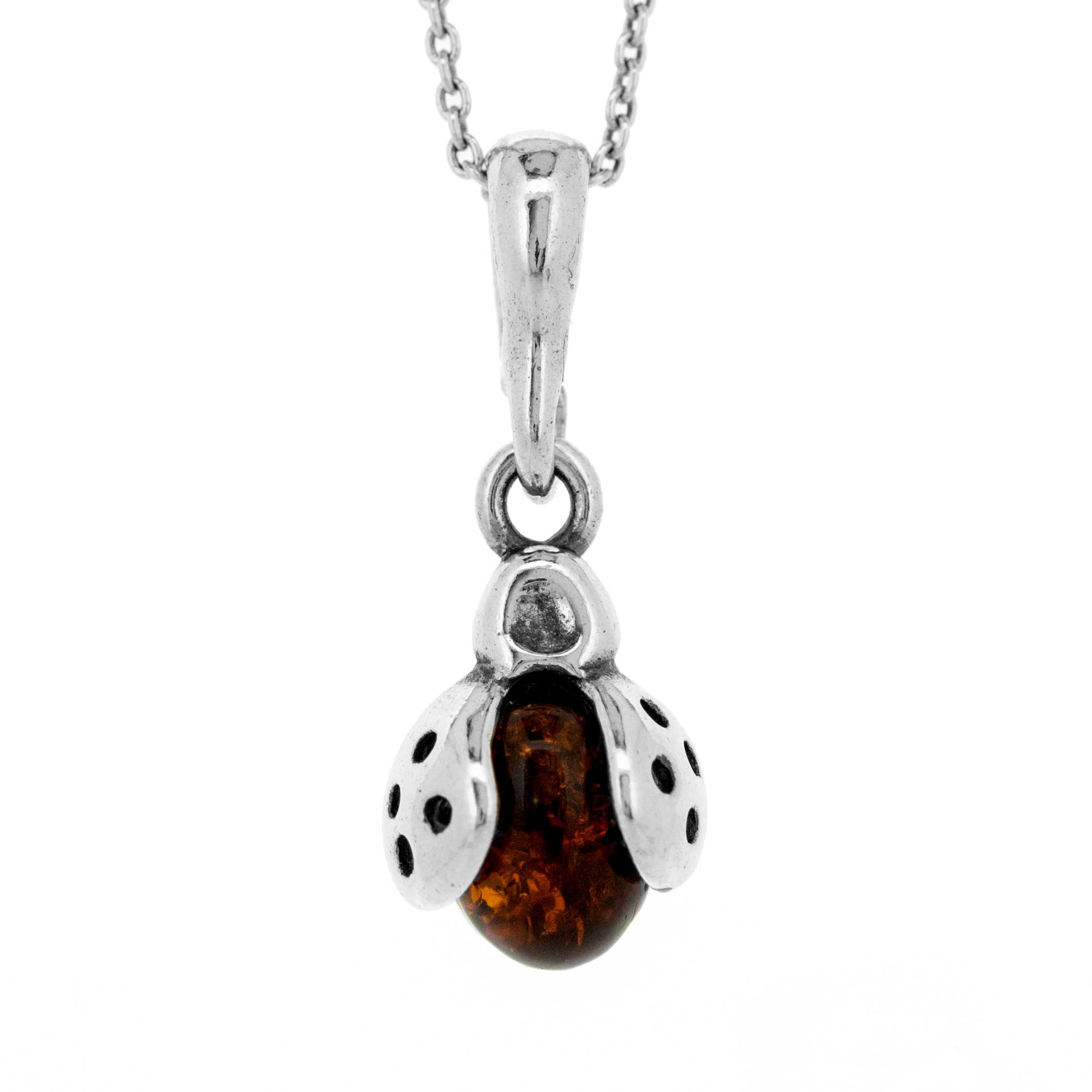 Classic Amber Lady Bird Pendant