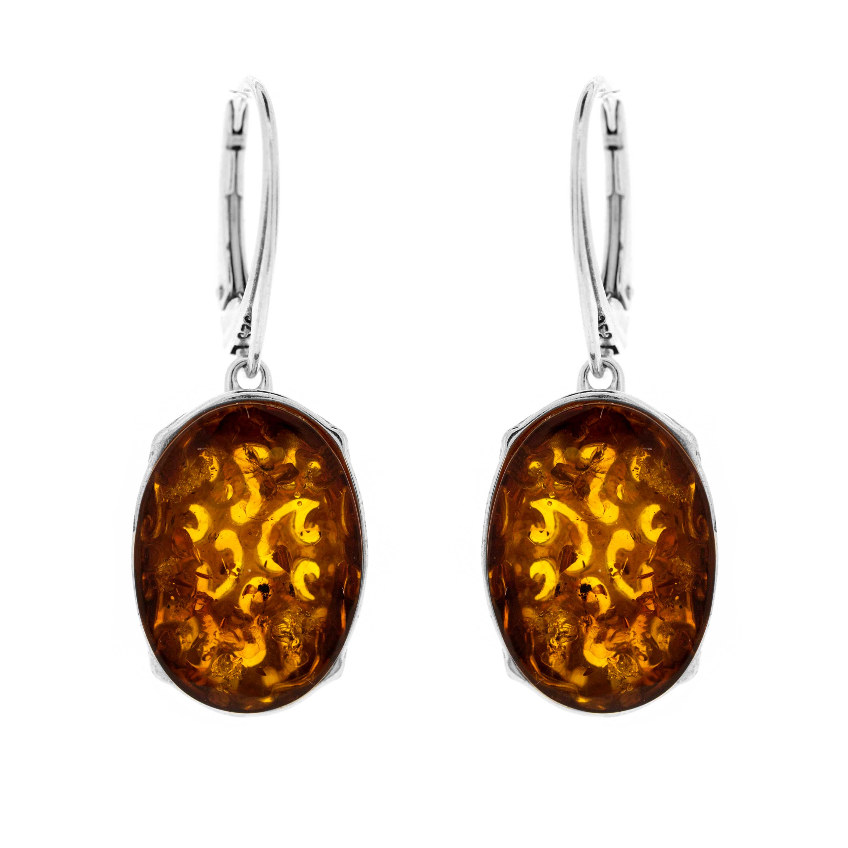 Classic Amber Cobra Drop Earrings