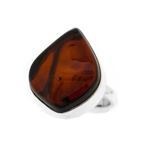 Bespoke Cherry Amber Ring