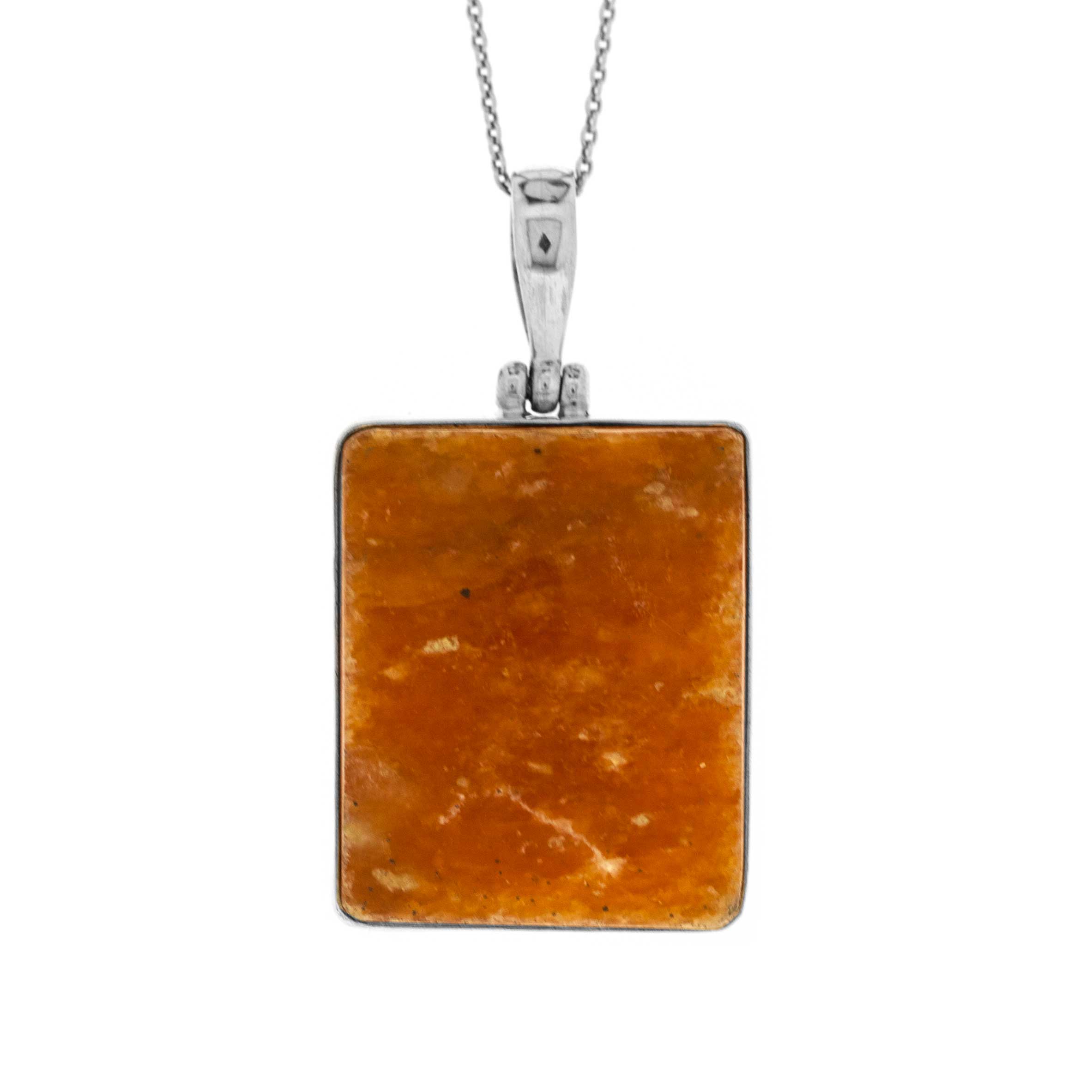 Bespoke Orange Calcite Pendant