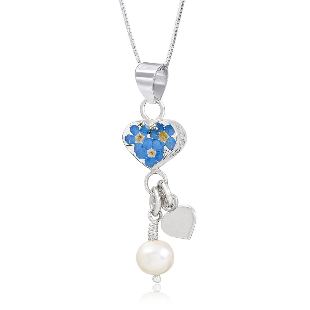 Shrieking Violet Forget me not Pendant