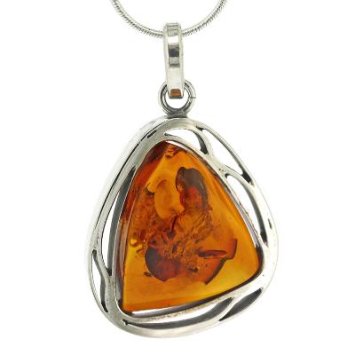 Bespoke Cognac Amber Pendant 