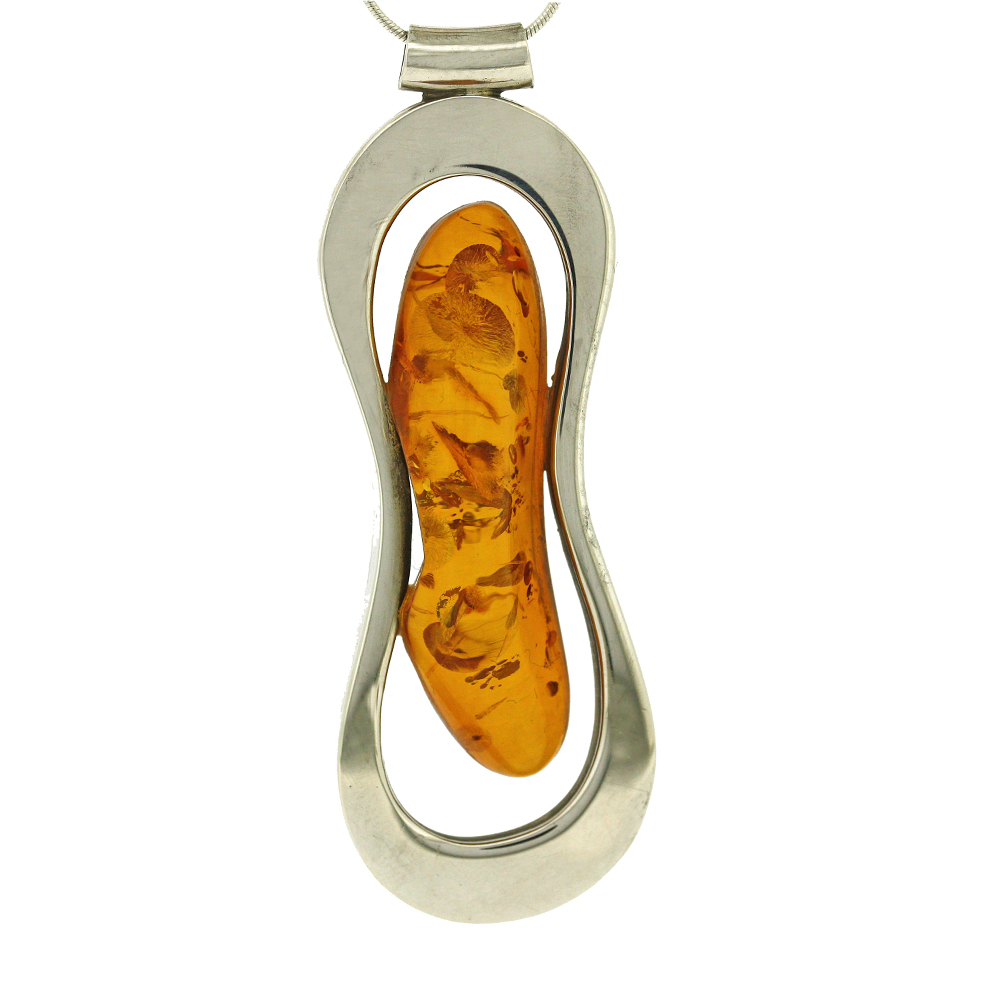 Bespoke Cognac Amber Pendant 