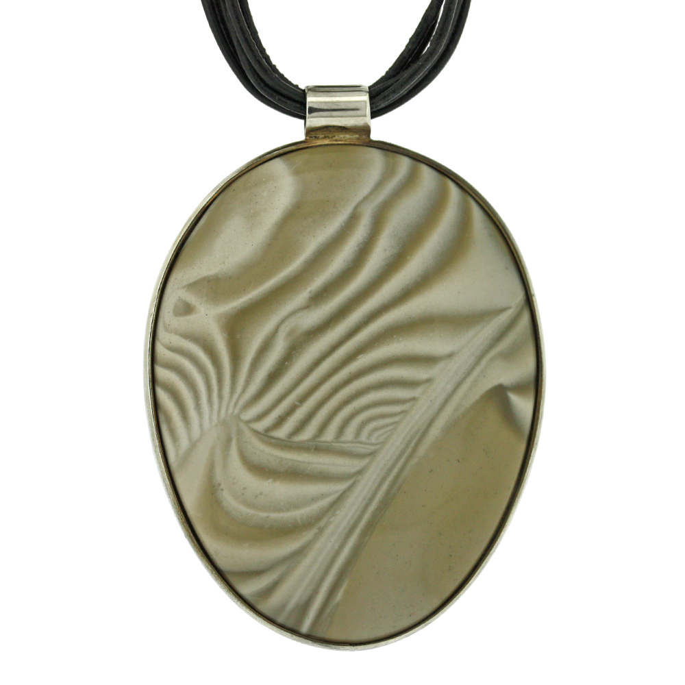 Bespoke Striped Flint Pendant