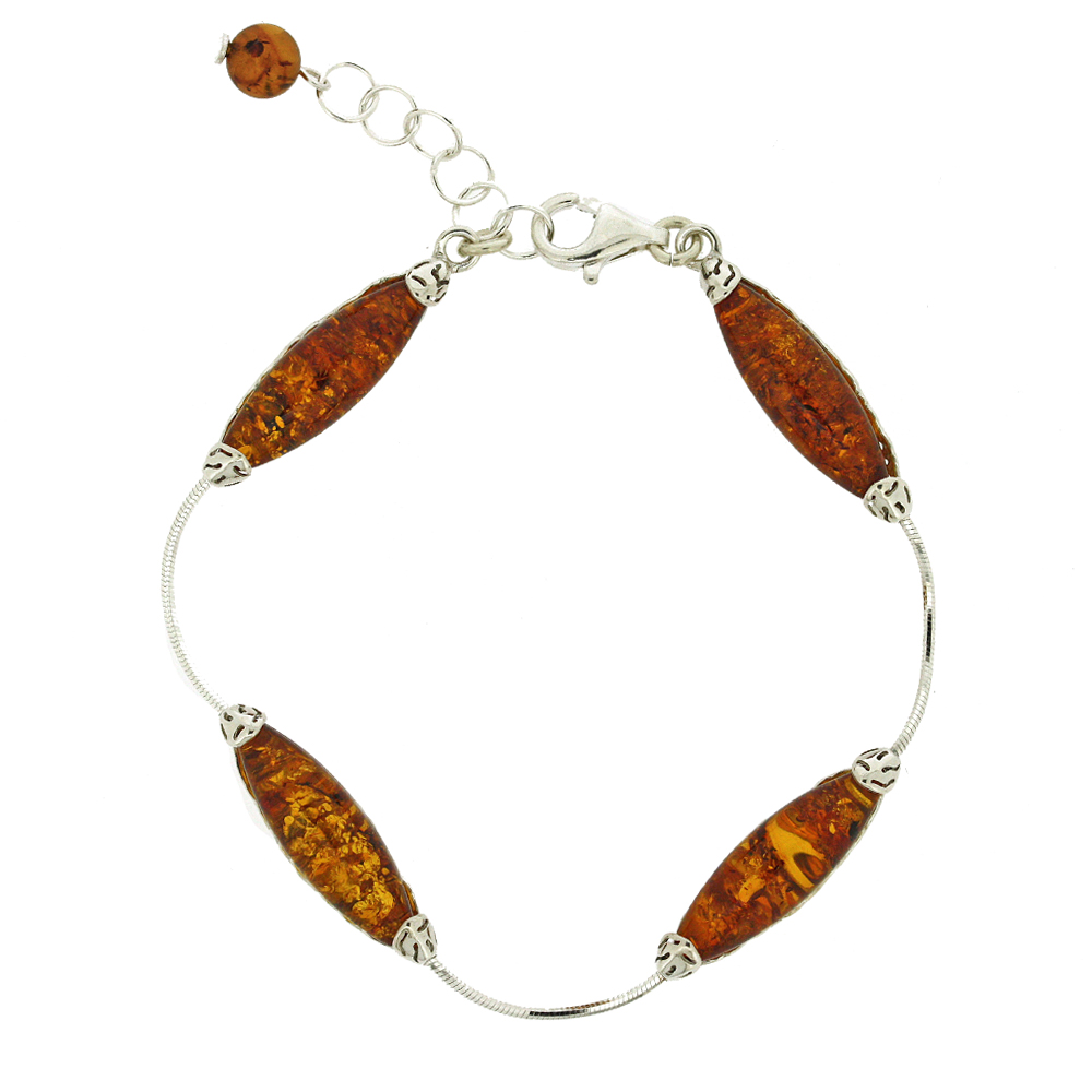 Classic Amber Bansuri Bracelet